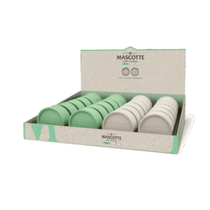 Mascotte Hemp White/Green Grinder 55mm | 24 stuks