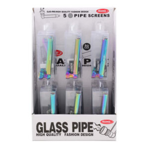 Atomic Mini Glass Pipe Rainbow | 24 stuks