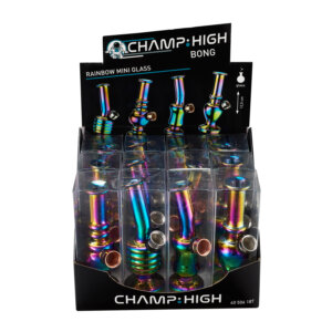 Champ Mini Rainbow Bong 12,5cm | 12 stuks