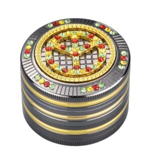 Grinder Bling-Bling Rasta Peace Ø50mm