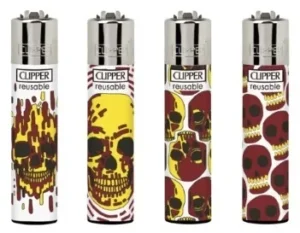 Clipper - Skull Fire | 4 stuks