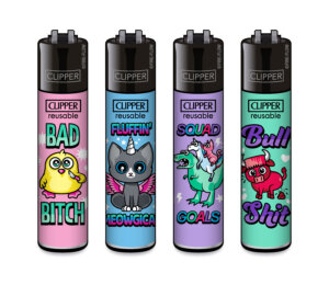 Clipper - Cute Slogan 2 | 4 stuks