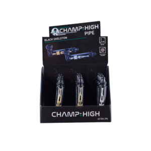Champ High Black Skeleton Pipe 8cm | 12 stuks