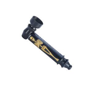 Champ High Black Skeleton Pipe 8cm | Goud