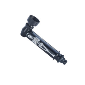 Champ High Black Skeleton Pipe 8cm | Zilver
