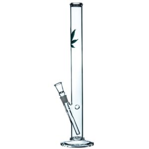 Glass Bong 1409 | Cilinder Leaf 46cm