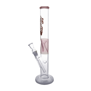 Groovy Glass Ice Bong 12729 | 37cm Pink